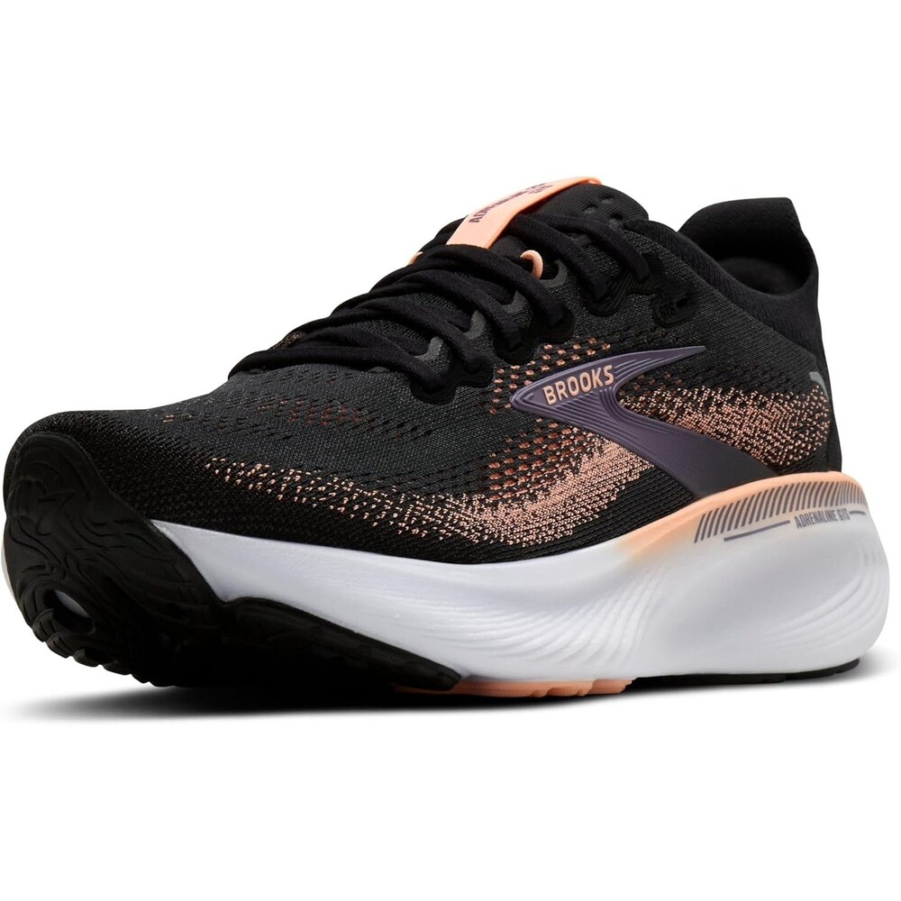 Brooks Adrenaline GTS 25 Women's Running Shoe Black/Peach Size 9.5